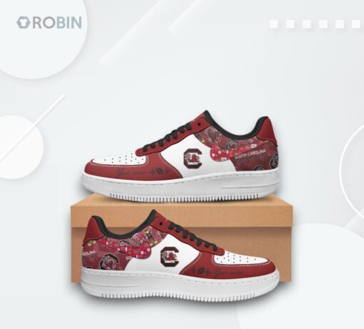 Personalized South Carolina Gamecocks Air Force 1 Shoes – Custom Design