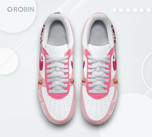 Personalized Taylor Swift Air Force 1 Shoes   From Country Princess to Pop Queen Design