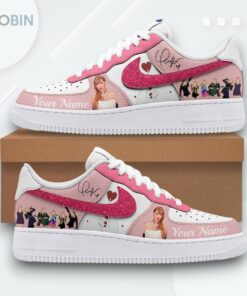 Personalized Taylor Swift Air Force 1 Shoes   From Country Princess to Pop Queen Design