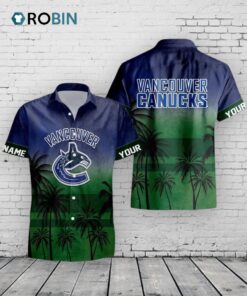 Personalized Vancouver Canucks Hawaiian Shirt –  Tropical NHL Fan Gift