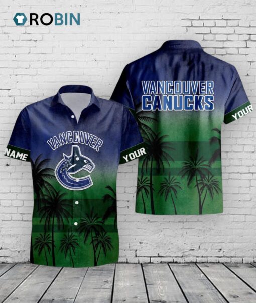 Personalized Vancouver Canucks Hawaiian Shirt –  Tropical NHL Fan Gift