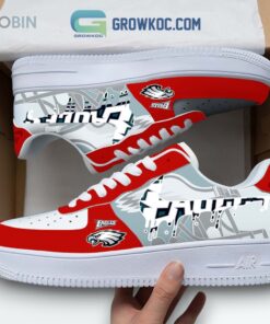 Philadelphia Eagles Air Force 1 Shoes with Team Logo Design