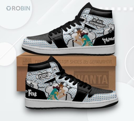 Phineas and Ferb Shoes – Dr. Doofenshmirtz vs Perry Custom Sneakers