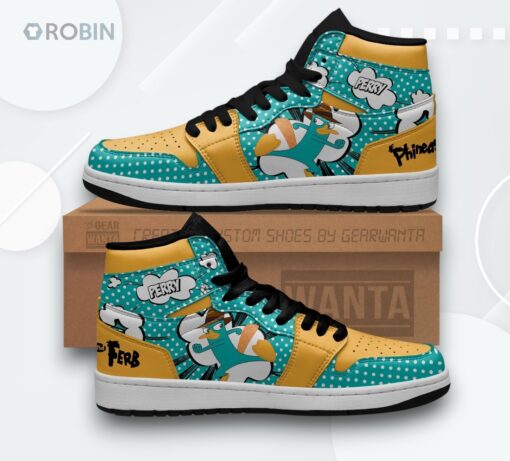 Phineas and Ferb Sneakers – Custom Perry the Platypus Shoes