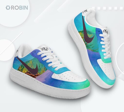 Phish Bouncing Around The Room Air Force 1 Sneakers   Unique Printed Design