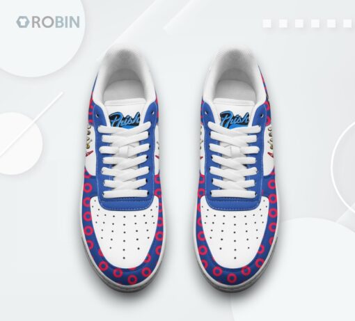 Phish Inspired Air Force 1 Sneakers with Vibrant Rock Band Design