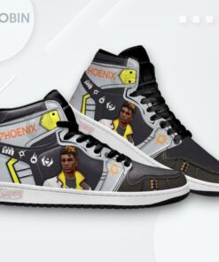 Phoenix Valorant Agent Jordan 1 High Sneakers For Gamer MN13 Phoenix Valorant Agent Jordan 1 High Sneakers For Gamer MN13