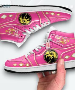 Pink Ranger Jordan 1 High – Custom Mighty Morphin Sneakers Pink Ranger Jordan 1 High – Custom Mighty Morphin Sneakers