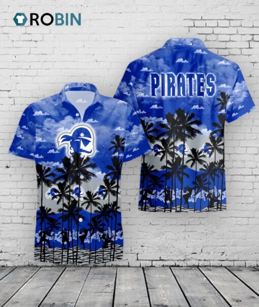 Pirates Palms Hawaiian Shirt –  Seton Hall Tropical NCAA Apparel