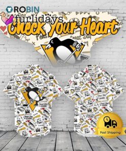 Pittsburgh Penguins Hawaiian Shirt –  Check Your Heart Limited Edition