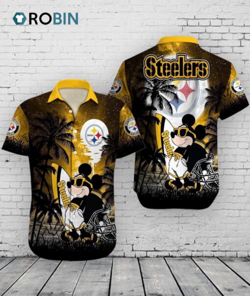 Pittsburgh Steelers Mickey Mouse Hawaiian Shirt –  Disney NFL Summer