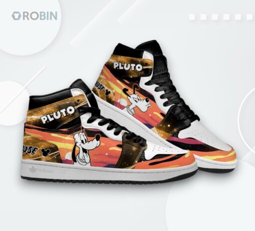 Pluto Silhouette Jordan 1 High – Custom Space Sneakers