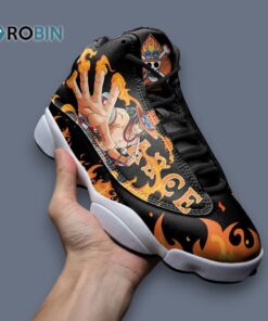 Portgas D. Ace Jordan 13 Sneakers – Unique Anime Inspired Design