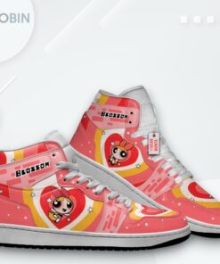 Powerpuff Girls Blossom Jordan 1 High – Custom Fan Art Sneakers