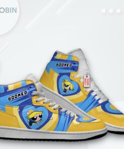Powerpuff Girls Boomer Custom Jordan 1 High Sneakers Powerpuff Girls Boomer Custom Jordan 1 High Sneakers