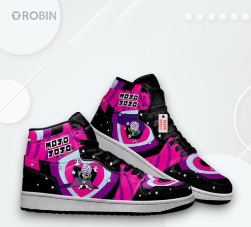 Powerpuff Girls Mojo Jojo Jordan 1 High Custom Sneakers