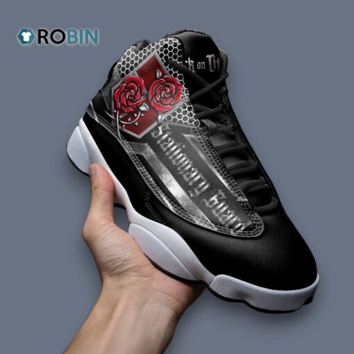Printed Design Stationary Guard Jordan 13 Sneakers – Shingeki Inspired Shoes