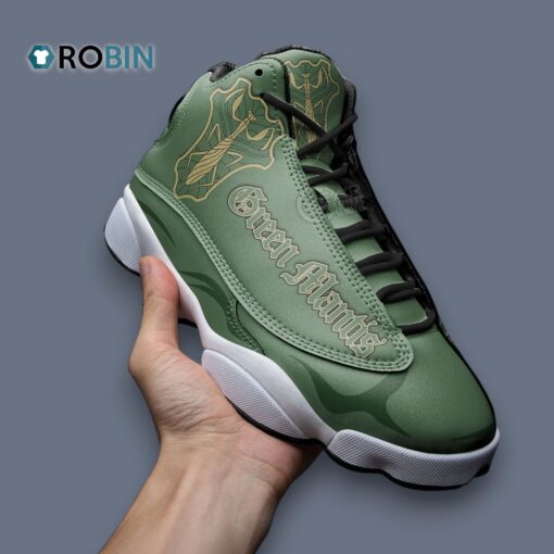 Printed Green Mantis Jordan 13 Sneakers – Unique Design for Style and Comfort