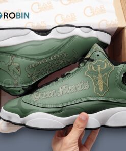 Printed Green Mantis Jordan 13 Sneakers – Unique Design for Style and Comfort Printed Green Mantis Jordan 13 Sneakers – Unique Design for Style and Comfort
