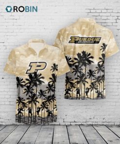 Purdue Boilermakers Hawaiian Shirt –  Tropical Palms