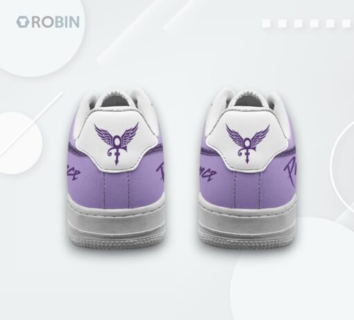 Purple Love Prince Forever Air Force 1 Shoes   Unique Printed Design