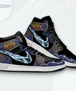 Raiden Mortal Kombat Air Jordan 1 High – Limited Edition Sneakers Raiden Mortal Kombat Air Jordan 1 High – Limited Edition Sneakers