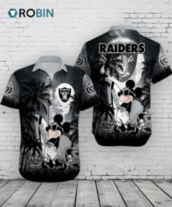 Raiders Mickey Mouse Hawaiian Shirt –  NFL Disney Summer