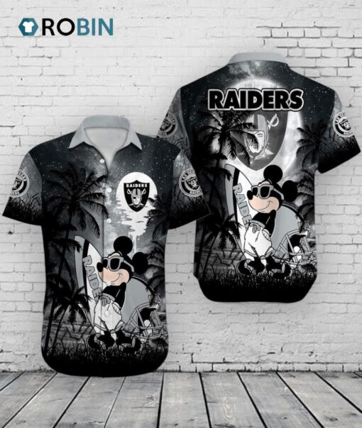 Raiders Mickey Mouse Hawaiian Shirt –  NFL Disney Summer