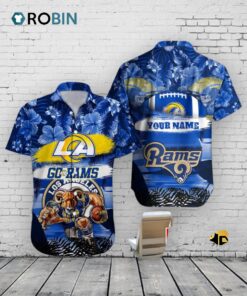 Rams Mascot Hawaiian Shirt –  NFL Football Aloha Shirt