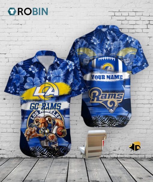 Rams Mascot Hawaiian Shirt –  NFL Football Aloha Shirt