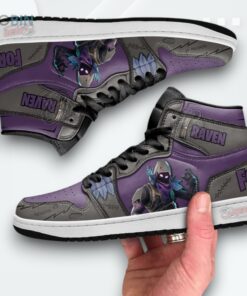 Raven Skin Jordan 1 High – Custom Game Character Sneakers Raven Skin Jordan 1 High – Custom Game Character Sneakers