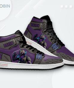 Raven Skin Jordan 1 High – Custom Game Character Sneakers Raven Skin Jordan 1 High – Custom Game Character Sneakers