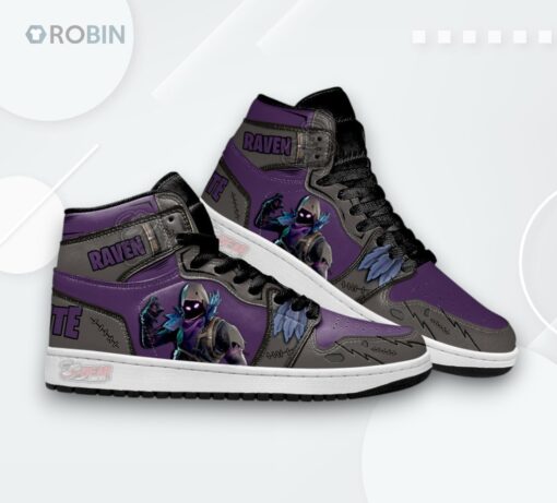 Raven Skin Jordan 1 High – Custom Game Character Sneakers