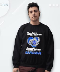 Real Women Love Hockey Smart Women Love The Maple Leafs Diamond Shirt