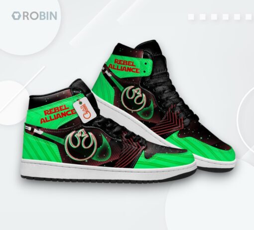 Rebel Alliance Jordan 1 High Sneakers Custom For Fans