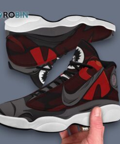 Red Riot Graphic Jordan 13 Sneakers – Bold Design Athletic Shoes