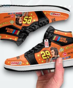 Reese’s #29 Jordan 1 High Sneakers – Kevin Harvick Custom Shoes Reese’s #29 Jordan 1 High Sneakers – Kevin Harvick Custom Shoes