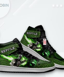 Reptile Kombat Jordan 1 High – Custom Sneaker Art