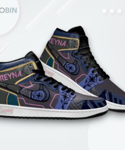 Reyna Valorant Jordan 1 High – Custom Gamer Sneakers Reyna Valorant Jordan 1 High – Custom Gamer Sneakers
