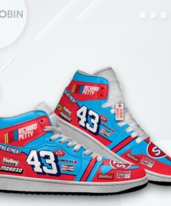 Richard Petty Jordan 1 High – #43 NASCAR Custom Sneakers Richard Petty Jordan 1 High – #43 NASCAR Custom Sneakers