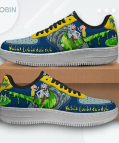 Rick and Morty Wubba Lubba Dub Dub Design Air Force 1 Shoes