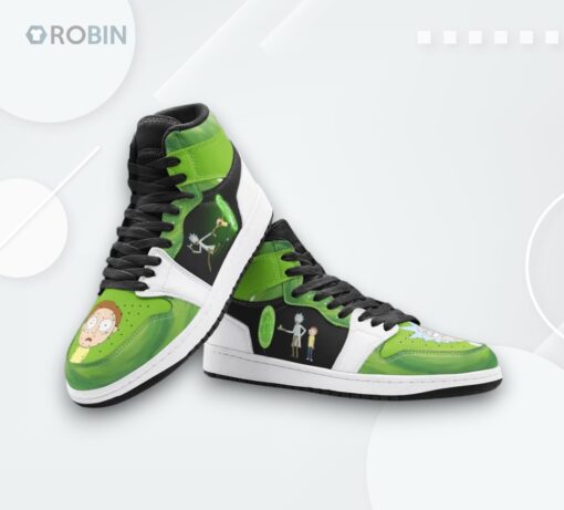Rick & Morty Portal A Jordan 1 High – Custom Sneakers