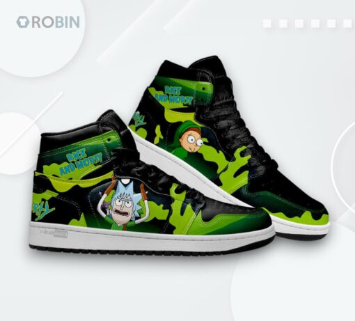 Rick & Morty Zelda Jordan 1 High – Custom Sneaker Art