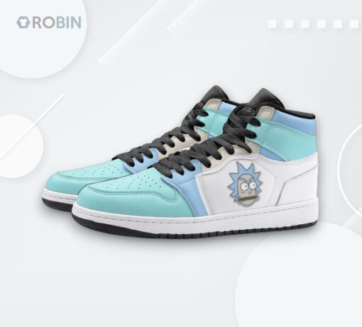 Rick Sanchez Angry Face AJ1 High – Custom Sneakers