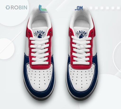 Rocky Balboa Italian Print Air Force 1 Sneakers   Fan Edition