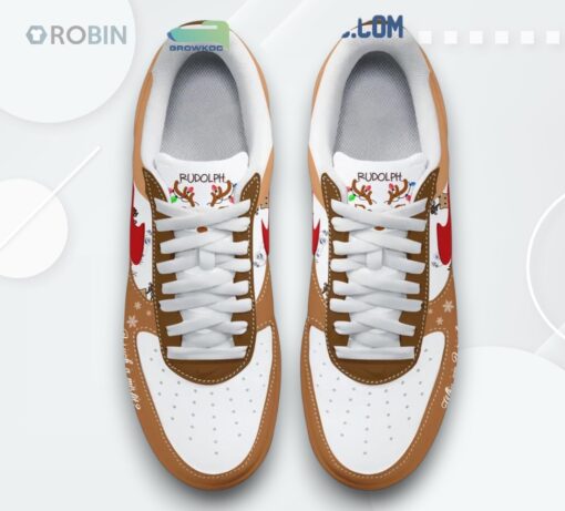 Rudolph The Red Nosed Reindeer Christmas Air Force 1 Sneakers