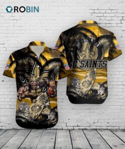 Saints Hawaiian Shirt NFL Aloha Shirt –  New Orleans Football Fan