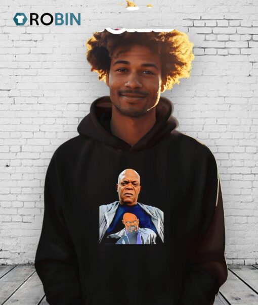 Samuel L. Jackson Wearing A Shirt Of Himself Shirt