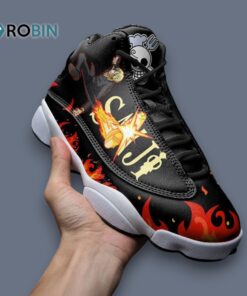 Sanji Diable Jambe Inspired Jordan 13 Sneakers – Unique Print Design