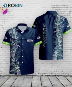 Seahawks Turtle Seaweed Hawaiian Shirt